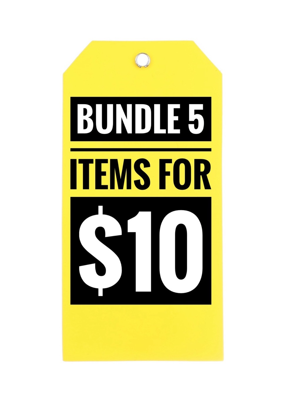 5 FOR $10 BUNDLE SALE!